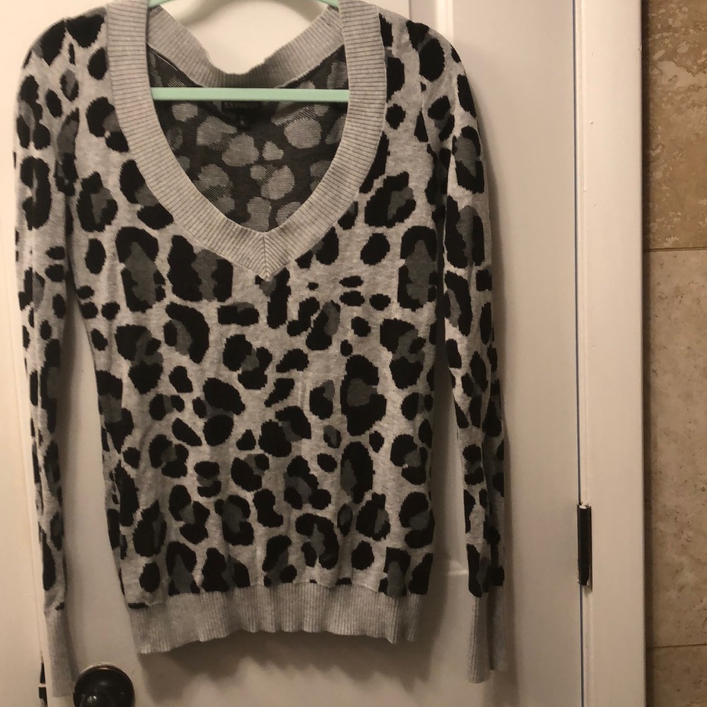Express leopard print sweater
